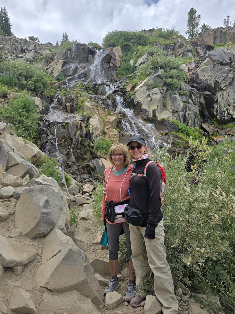 Standing at Galena Falls in Mt Rose Wilderness