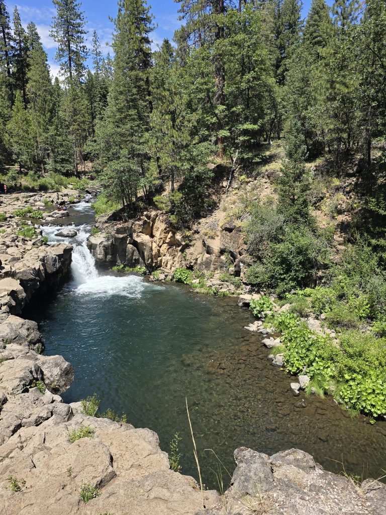 Lower McCloud Falls from above