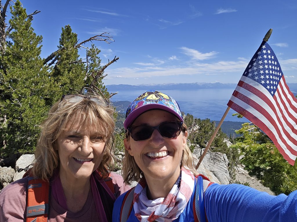At the top of Incline Peak