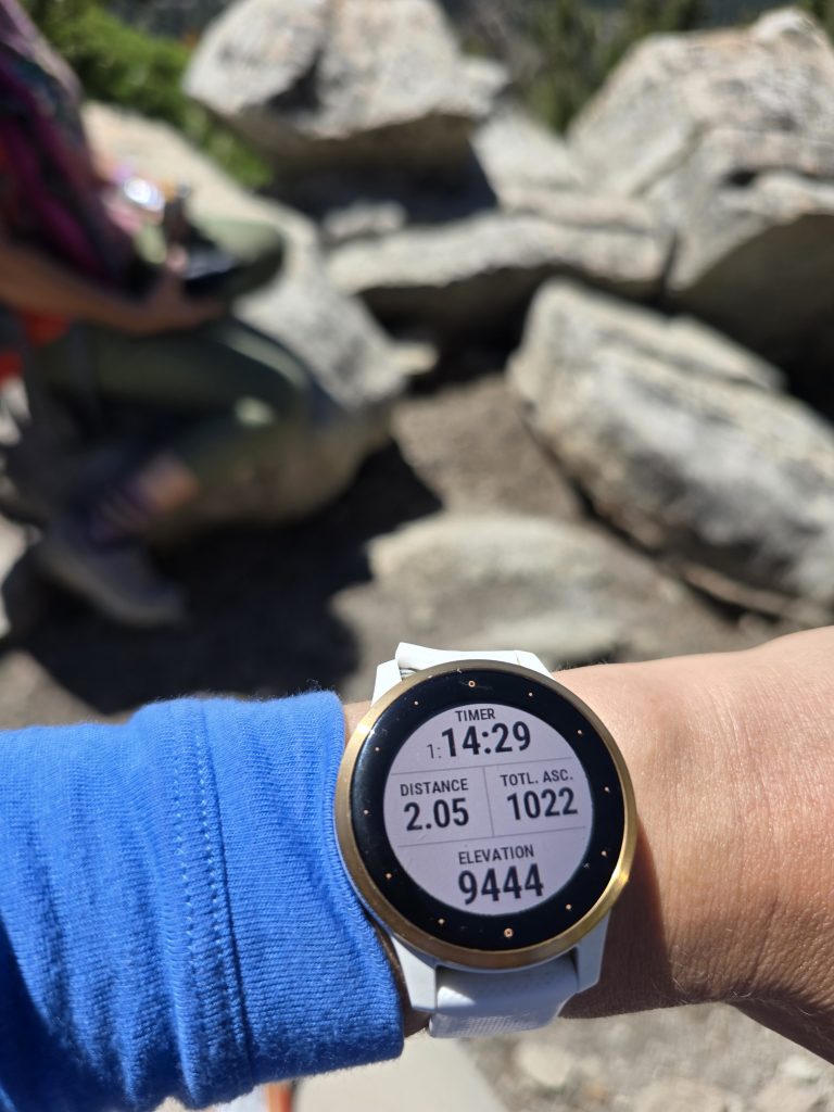 Time to the top of Incline Peak