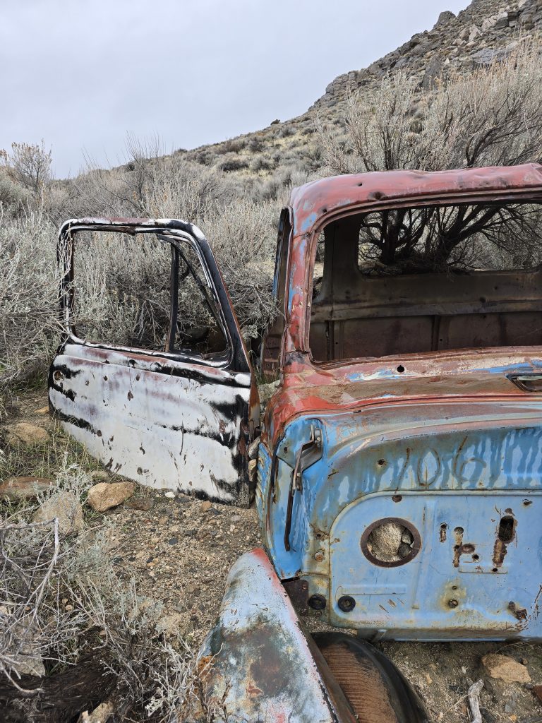 Truck in Dead Truck Canyon on Prison Hill