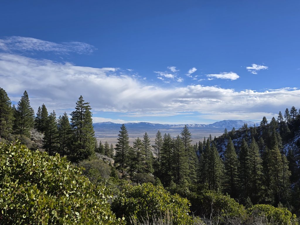 View of Carson Valley from Sierra Canyon Trail