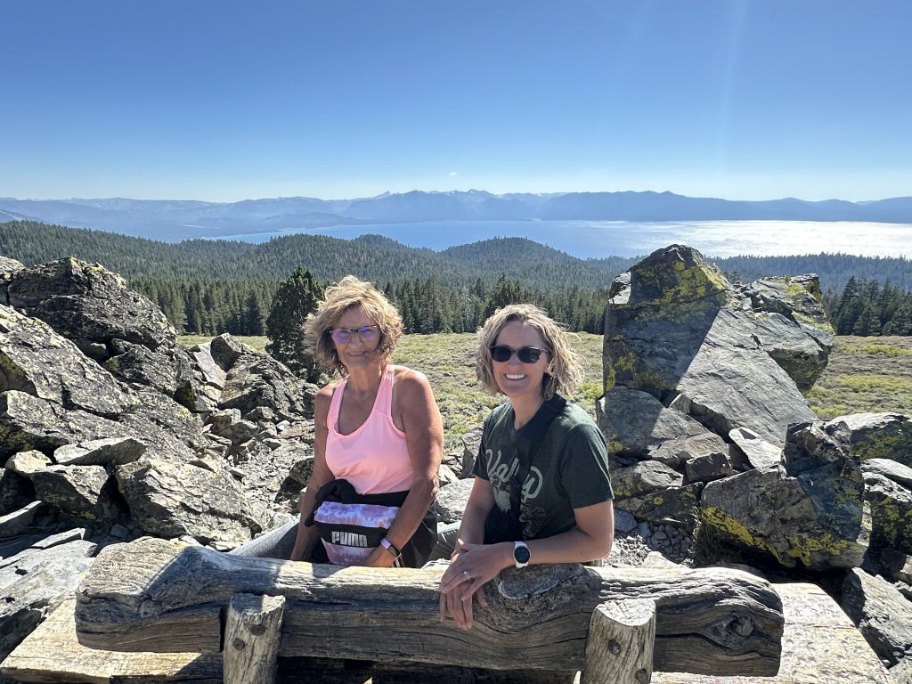 Sitting on The Bench on the Tahoe Rim Trail