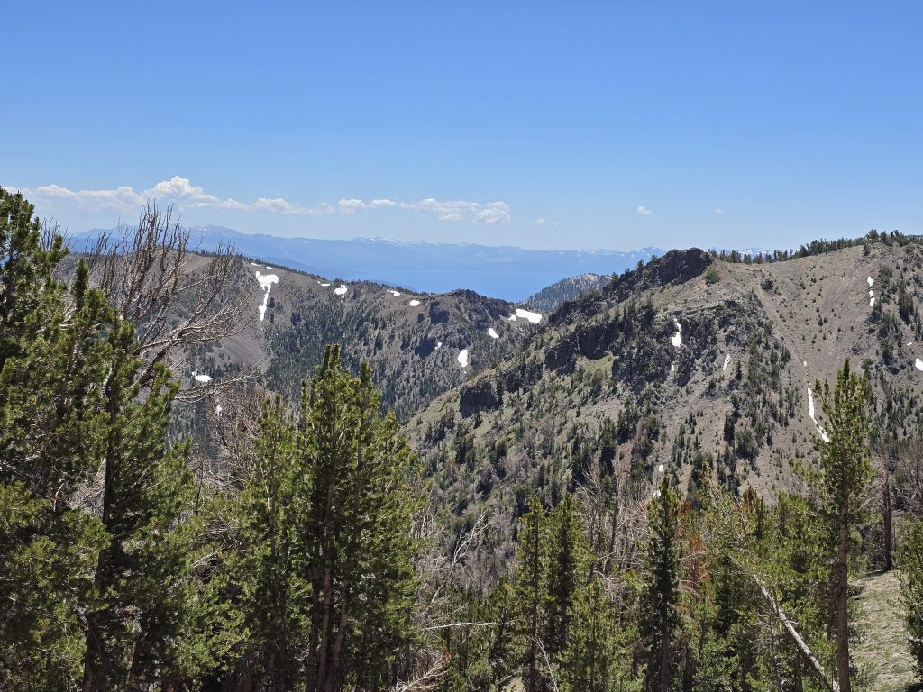 Views of Lake Tahoe from the trail to Mt. Rose Summit