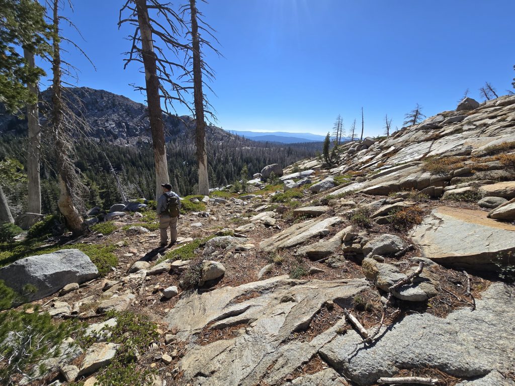 Descending from Lyons Lake in Desolation Wilderness