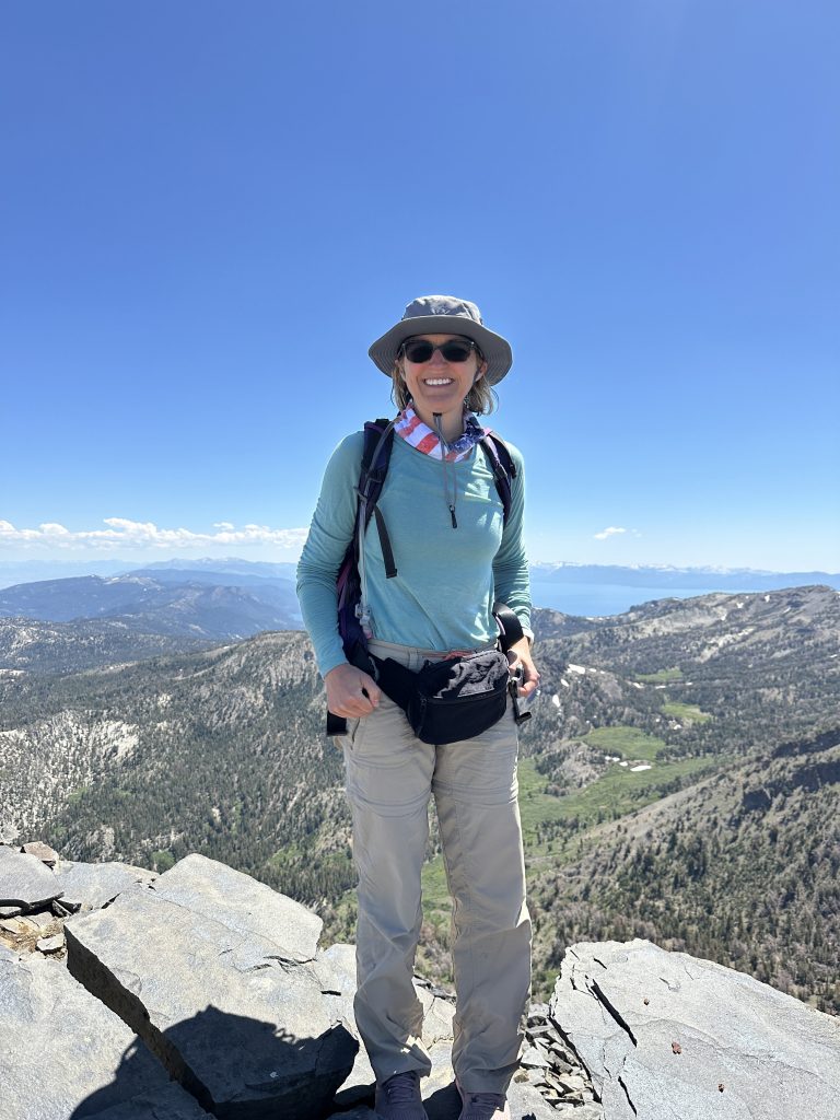 Standing at Mt. Rose Summit