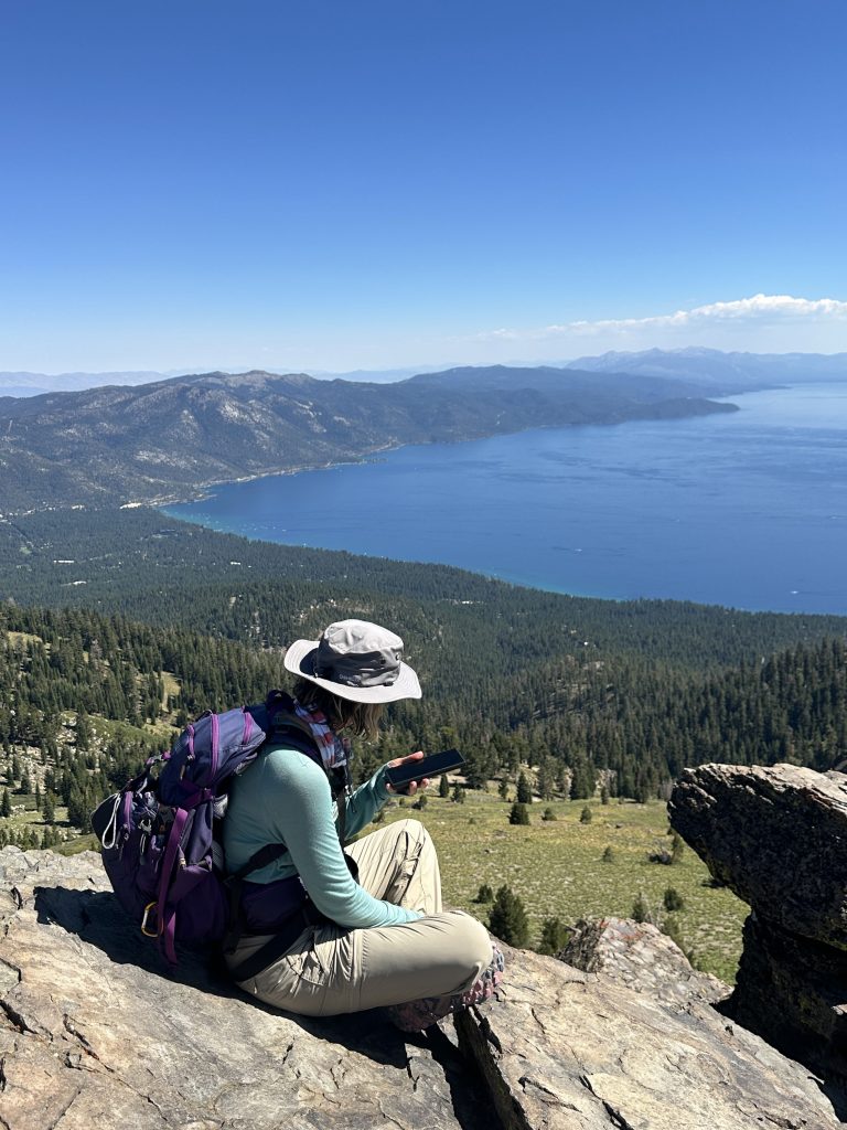 Sitting on top of Rifle Peak