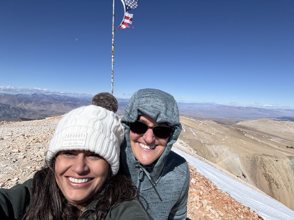 Freezing cold at the top of Mt. Patterson