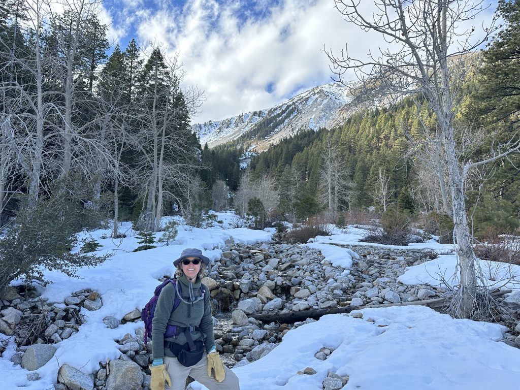 Standing at a wintry Ophir Creek