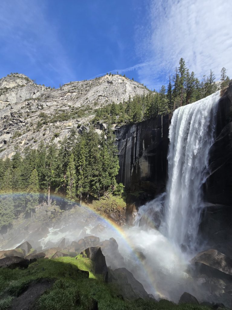 Vernal Falls from the Mist Trail in Yosemite National Park