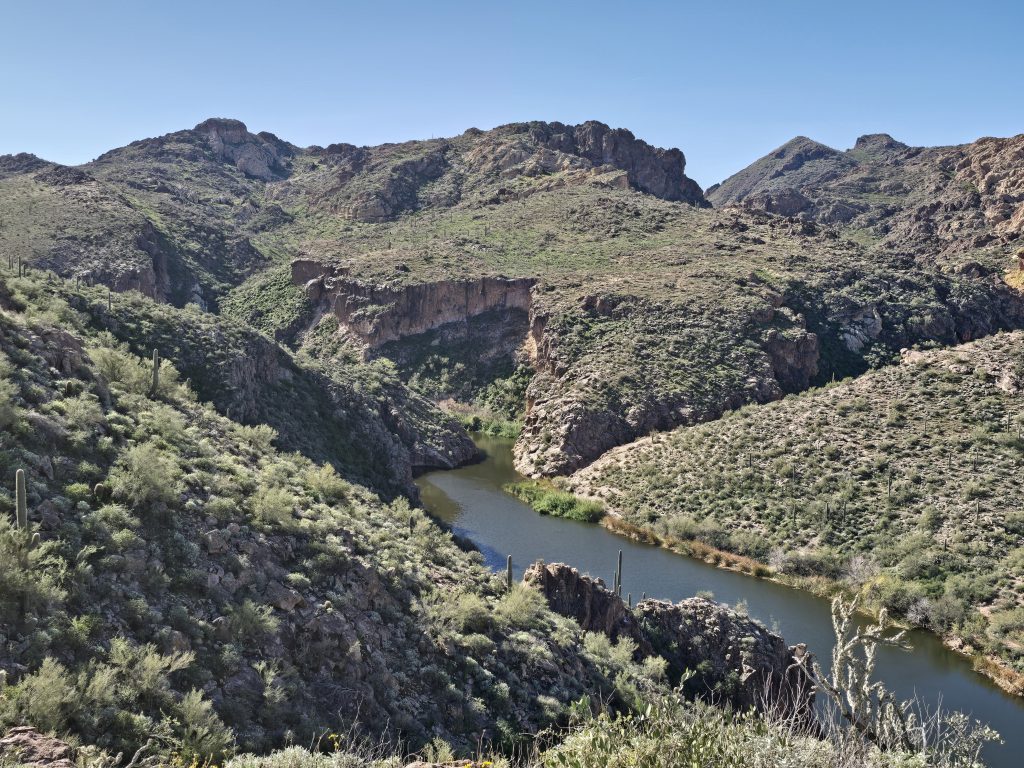 A view of Boulder Creek from the trail on the Boulder Canyon hike