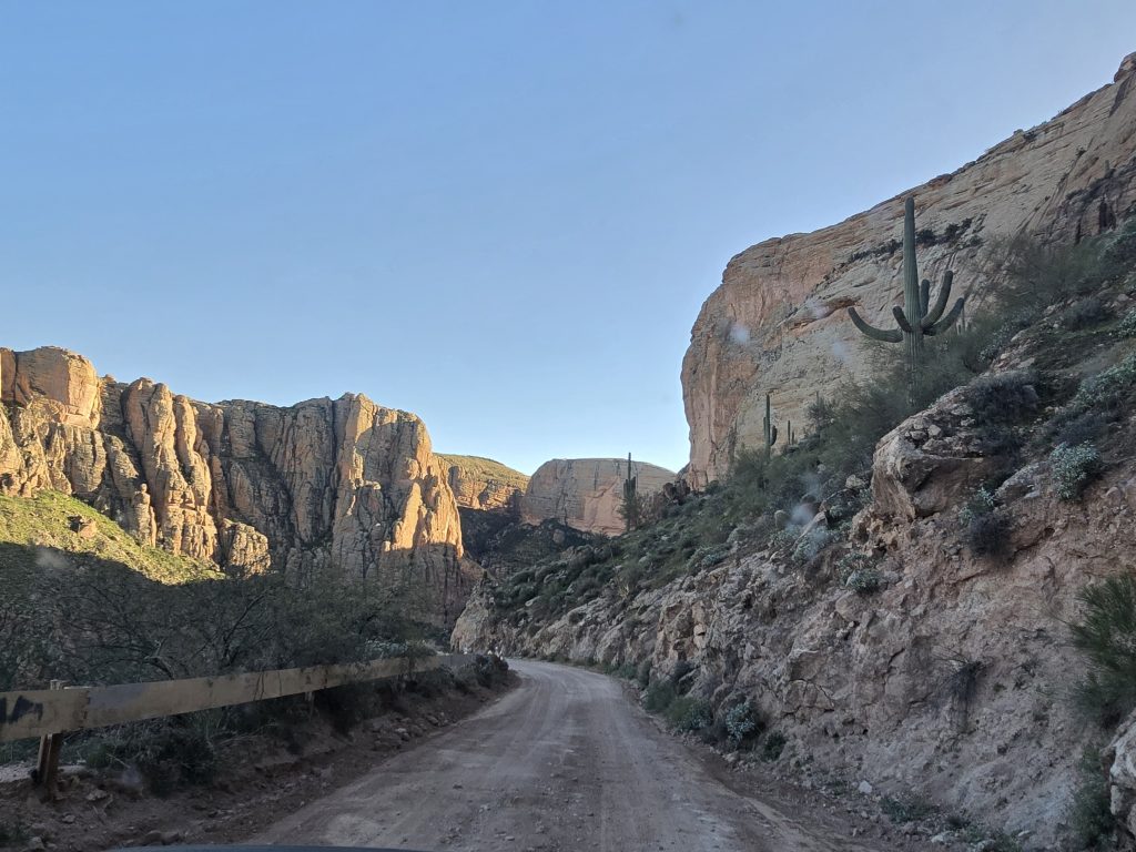 Apache Trail to Fish Creek Bridge in Arizona