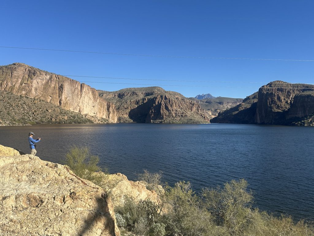 Canyon Lake reservoir along the Apache Trail