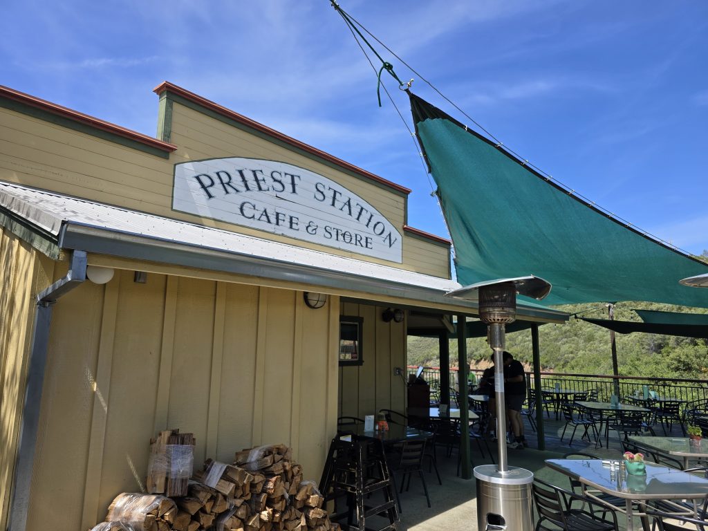 Priest Station Cafe sign